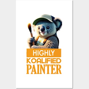 Just a Highly Koalified Painter Koala Posters and Art